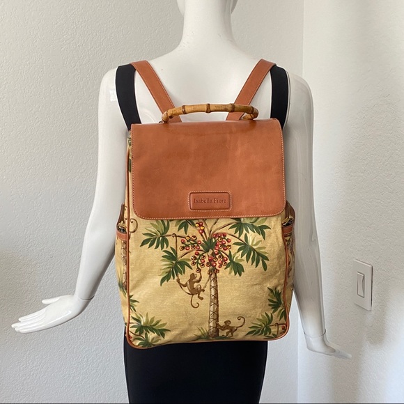 Isabella fiore Palm print backpack - Picture 7 of 11